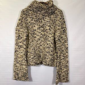 MEXX Multicolor Long Sleeve Cropped Turtleneck Knit Pullover Sweater Size XL